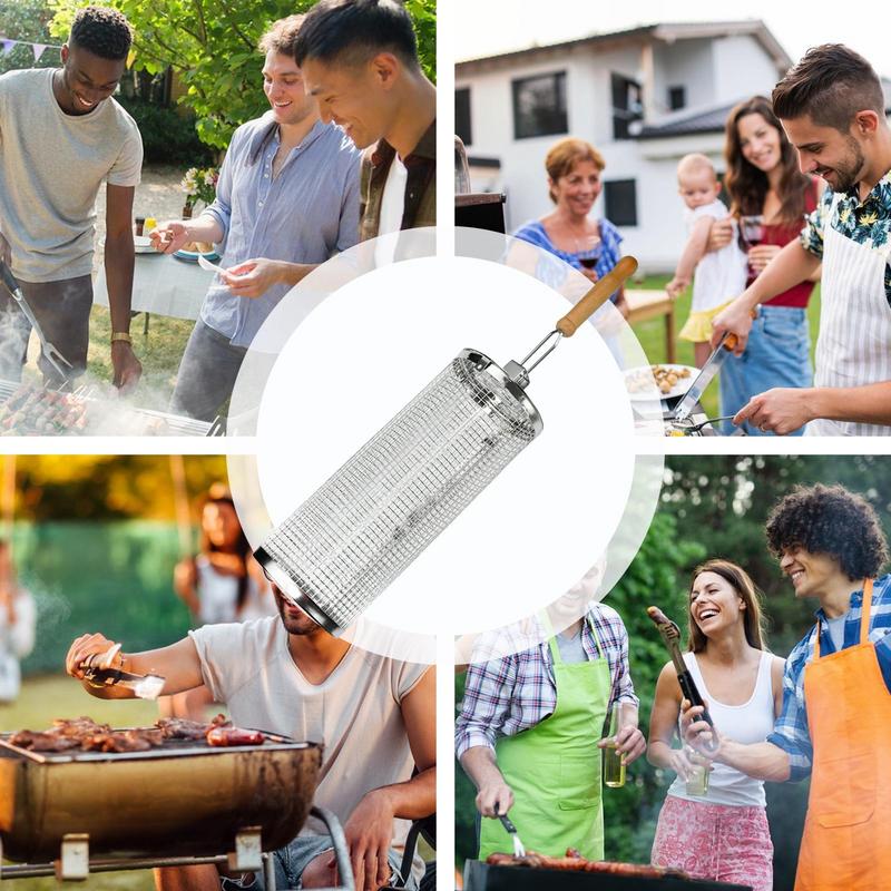 1pc Stainless Steel Rotating B - Camping Cooking Gifts recensione e prezzo