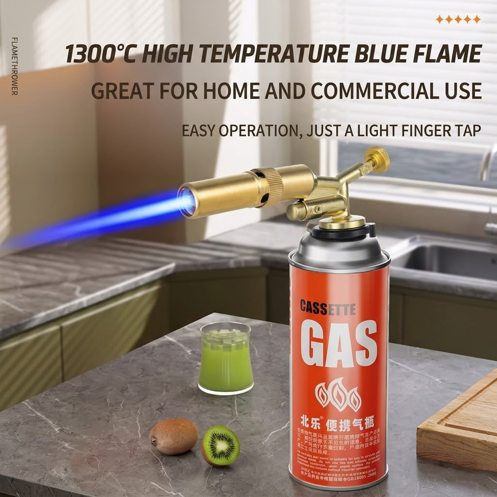 Portable Brass Gas Blow Torch  - Camping Cooking Flame recensione e prezzo