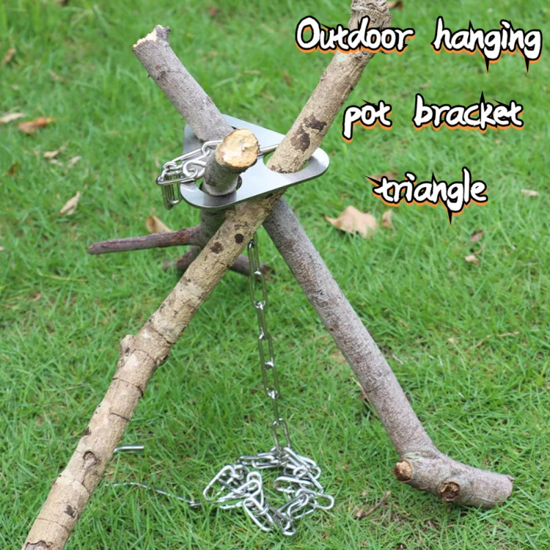 1pc Camping Hanging Tripod W/  - Camping Hanging Cooking Pot recensione e prezzo