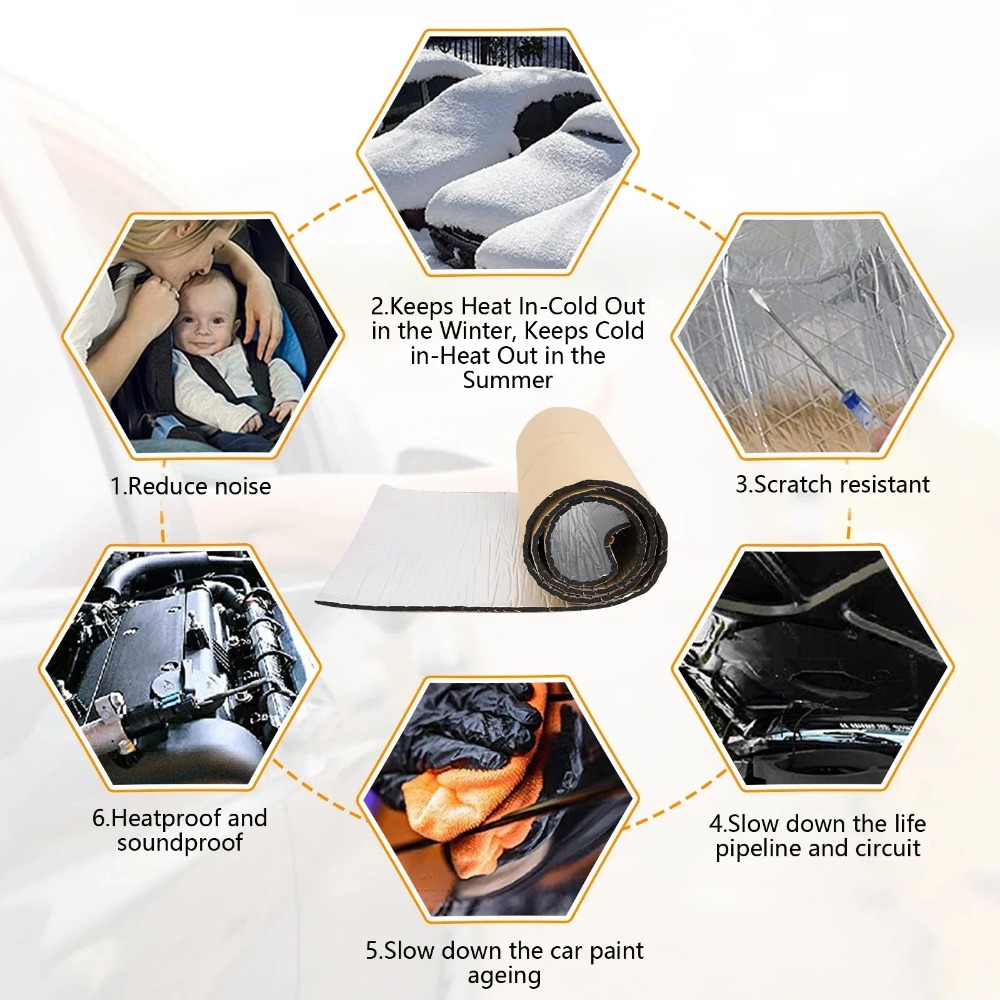 5/10MM Sound Deadener Heat Ins - Aluminum Foil Heavy Duty recensione e prezzo