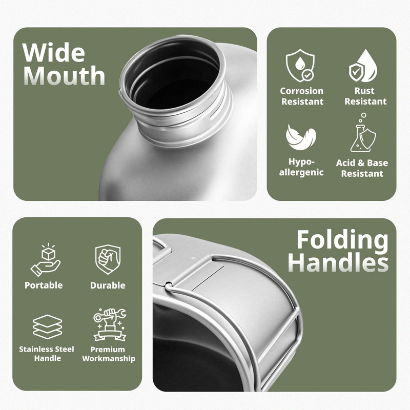 Keith Titanium Bottle Outdoor  - Camping Cooking Kit recensione e prezzo