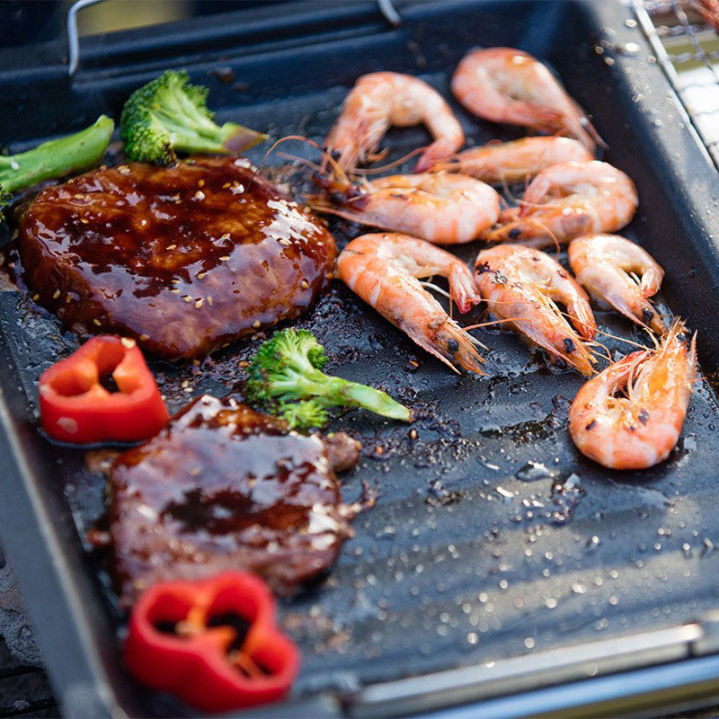 Outdoors Thick Square Grill Pa - Camping Cooking Pot recensione e prezzo