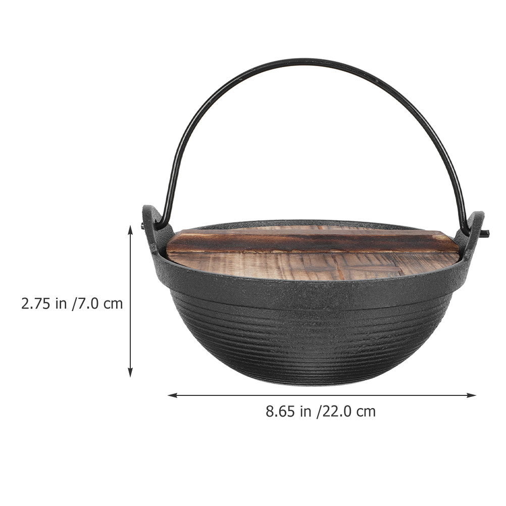 Japanese Style Cast Iron Stewi - Camping Hanging Cooking Pot recensione e prezzo