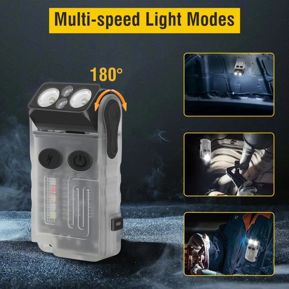 BORUiT V20 Buzzer EDC LED Keyc - Camping Cooking Fish recensione e prezzo