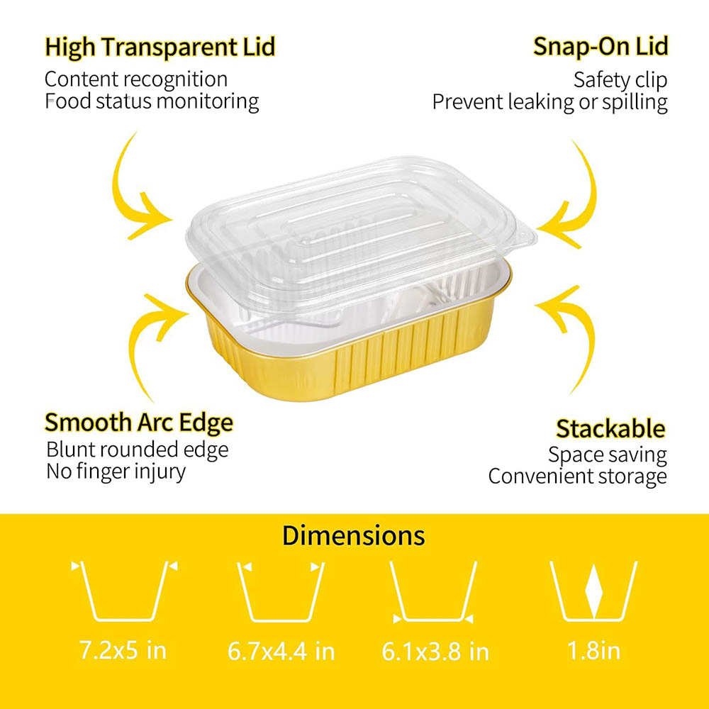 Small Aluminum Pans with Lids  - Aluminum Foil Heavy Duty recensione e prezzo