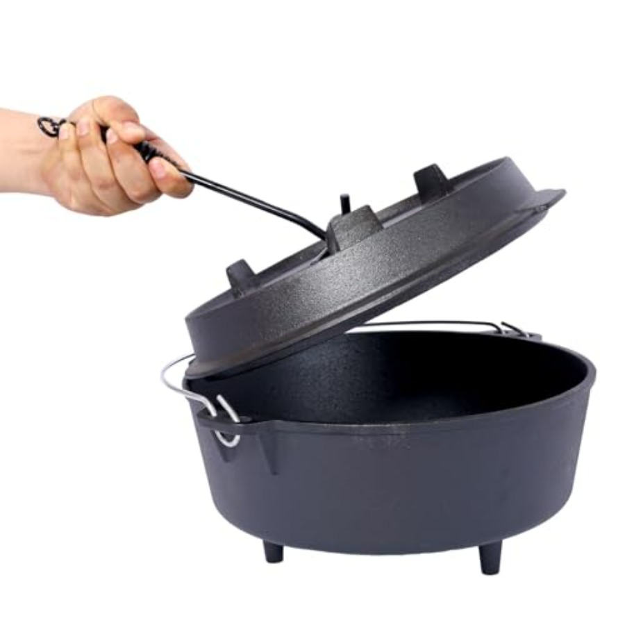 Pre-Seasoned Cast Iron Dutch O - Camp Dutch Oven Cast recensione e prezzo