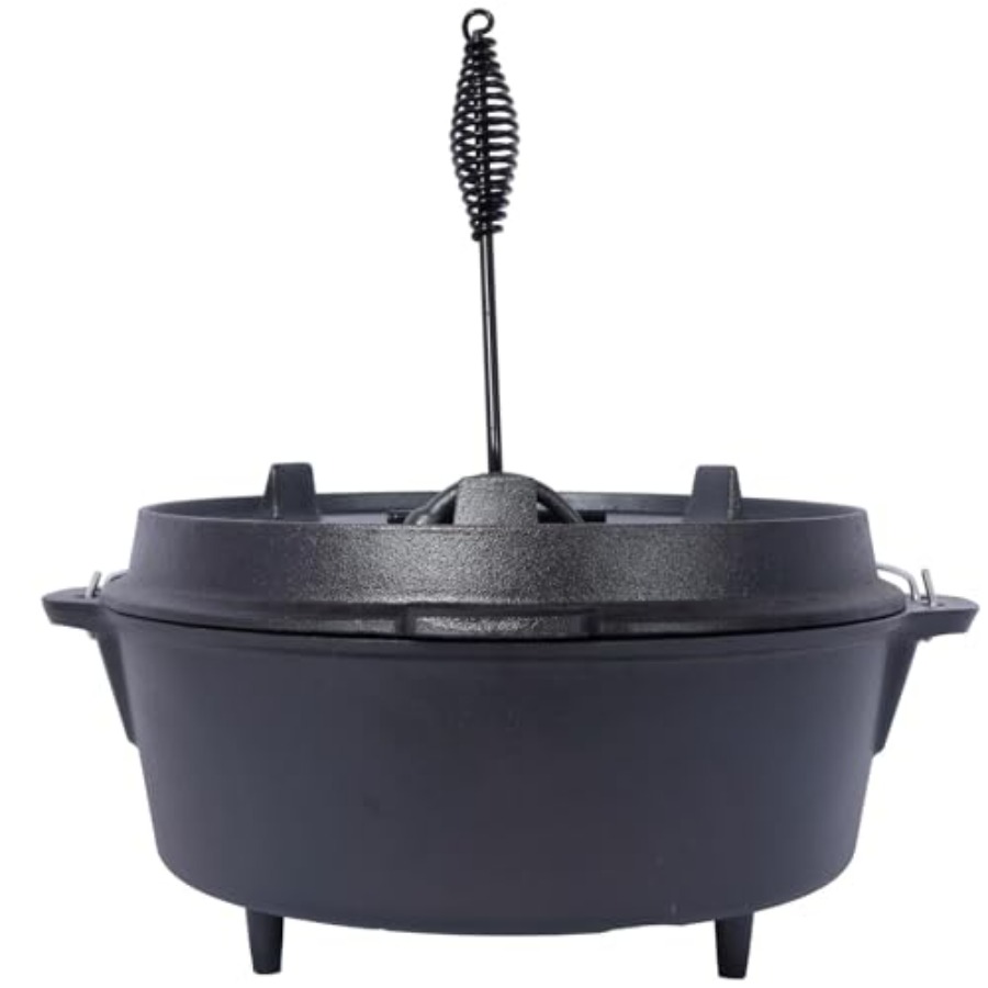 Pre-Seasoned Cast Iron Dutch O - Camp Dutch Oven Cast recensione e prezzo