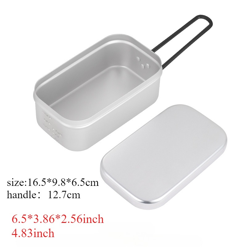 1PC Outdoor Aluminum Lunch Box - Camping Cooking Flame recensione e prezzo