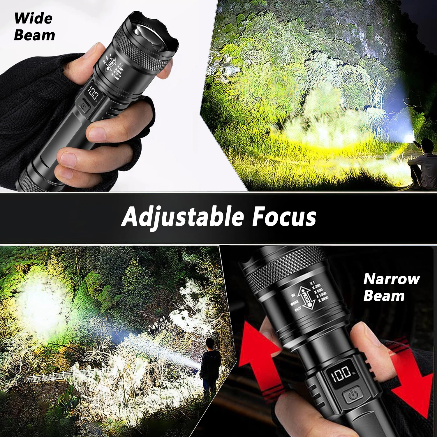 Ultra Bright LED Flashlight 20 - Camping Cooking Fish recensione e prezzo