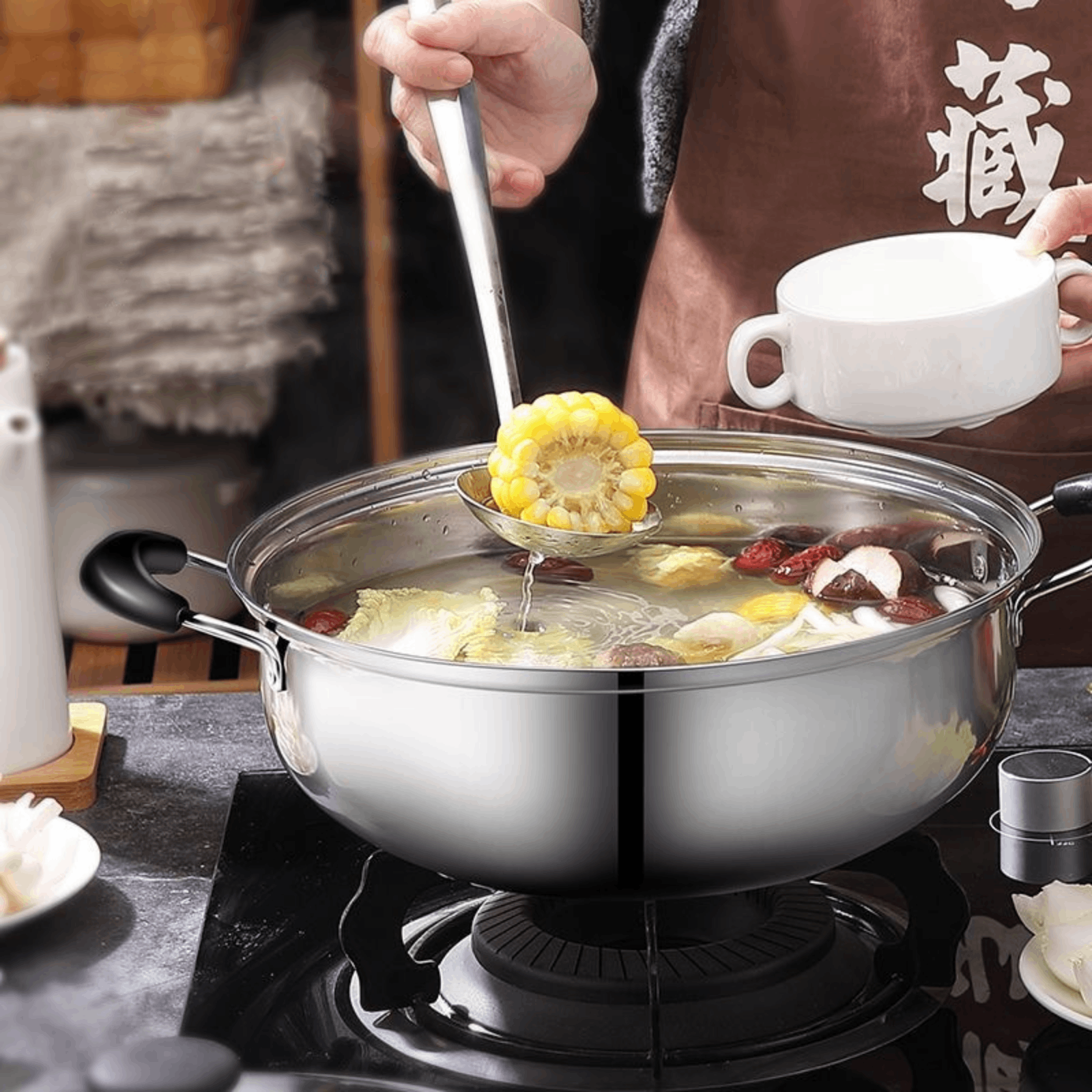 Chinese Shabu Shabu Pot Cookin - Camping Cooking Pot recensione e prezzo