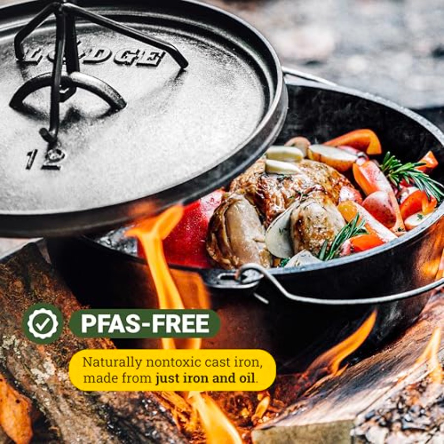 6Quart PreSeasoned Cast Iron C - Camp Dutch Oven Cast recensione e prezzo