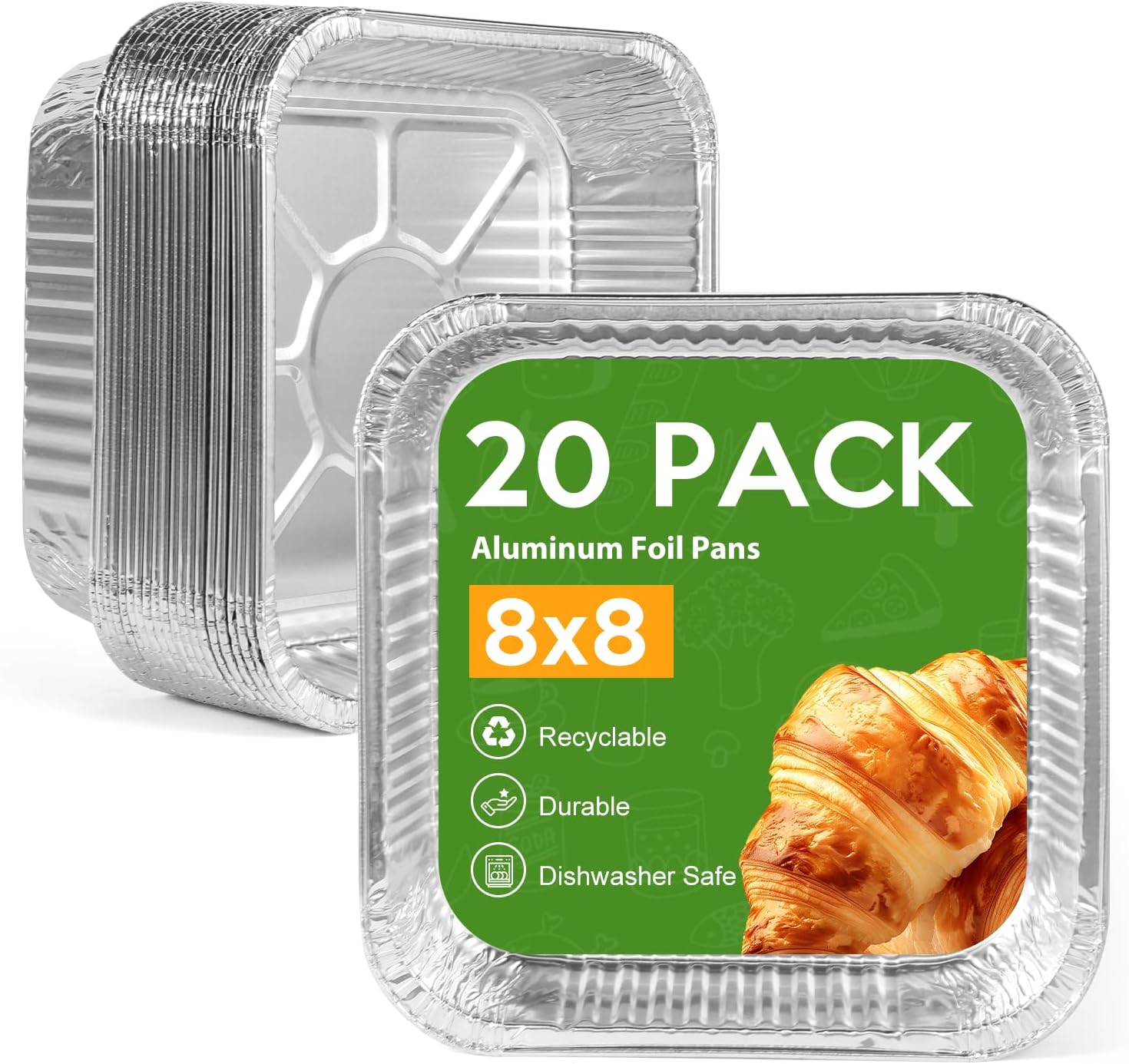 Disposable 8x8 Aluminum Foil P - Aluminum Foil Heavy Duty recensione e prezzo