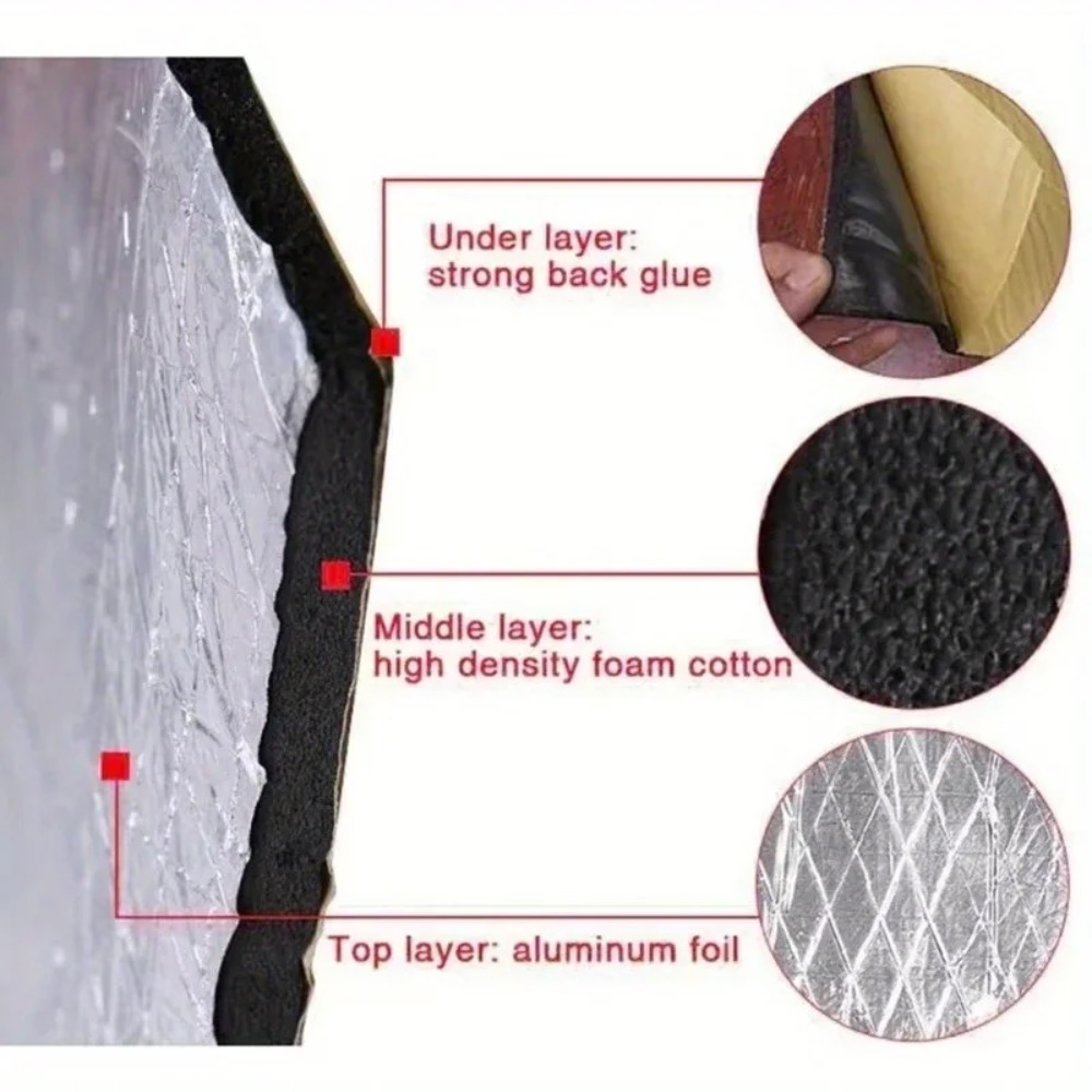 10mm Car Soundproofing Heat In - Aluminum Foil Heavy Duty recensione e prezzo