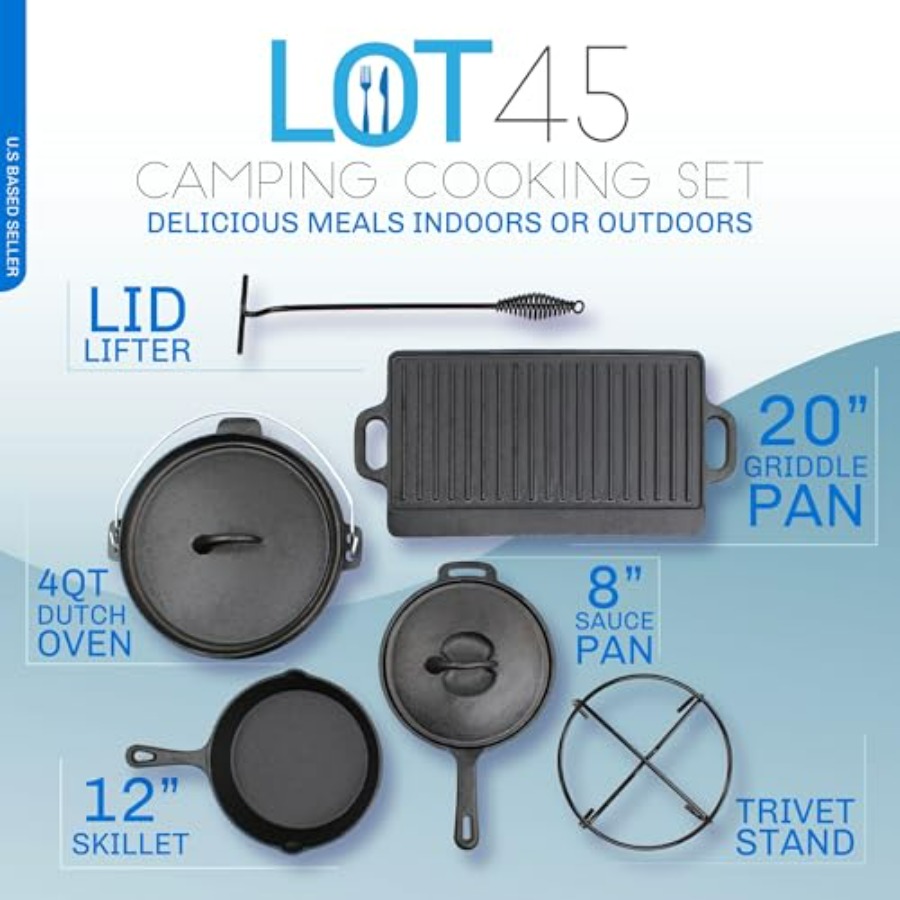 Pre-Seasoned Dutch Oven Campin - Camp Dutch Oven Cast recensione e prezzo