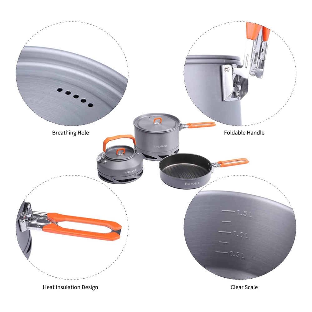 Fire Maple Camping Cookware Ut - Camping Cooking Kit recensione e prezzo
