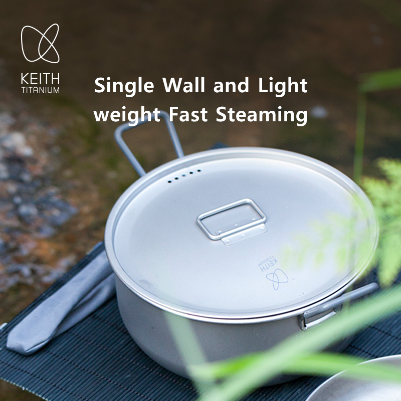 KEITH 1.8L Pure Titanium Cooki - Camping Cooking Pot recensione e prezzo