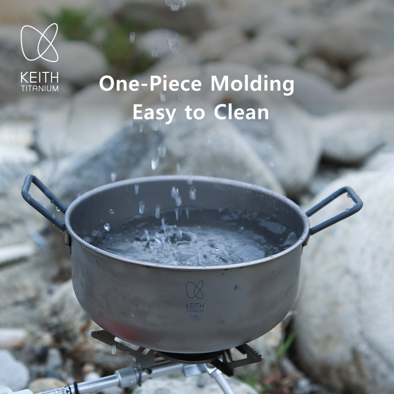 KEITH 1.8L Pure Titanium Cooki - Camping Cooking Pot recensione e prezzo