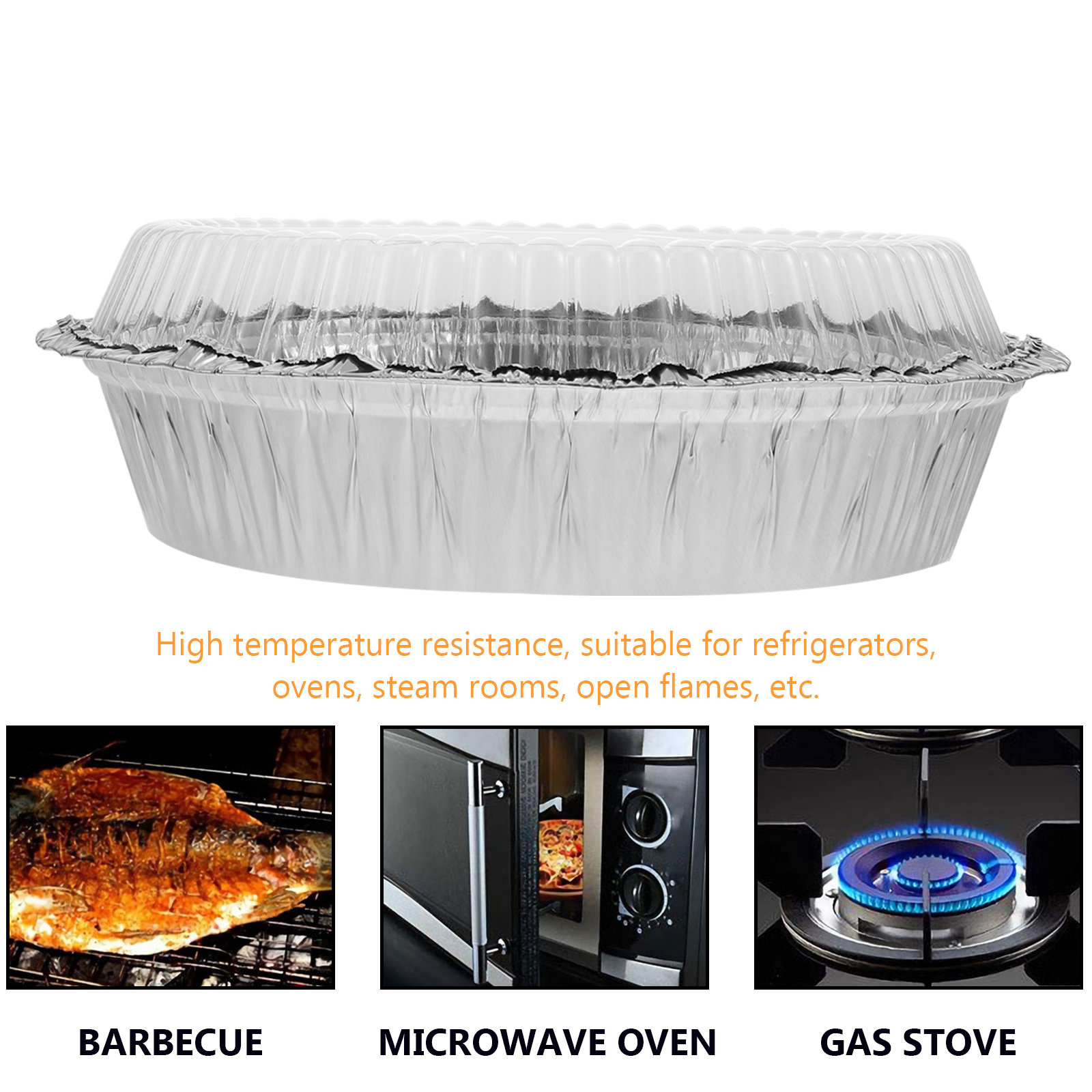 50Sets Round Aluminum Foil Pan - Aluminum Foil Heavy Duty recensione e prezzo