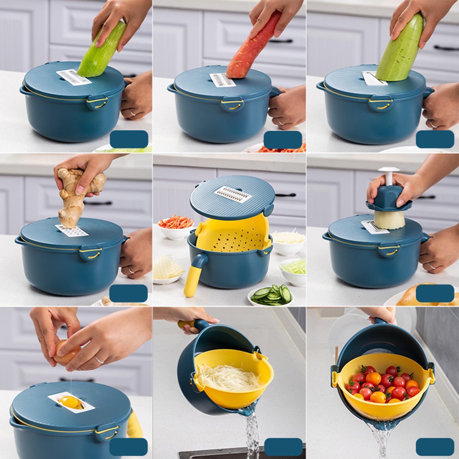 Veggie Slicer Kitchen Grater W - Camping Cooking Vegetables recensione e prezzo