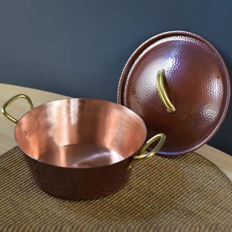 Handcrafted Vintage Copper Pot - Camping Cooking Pot recensione e prezzo