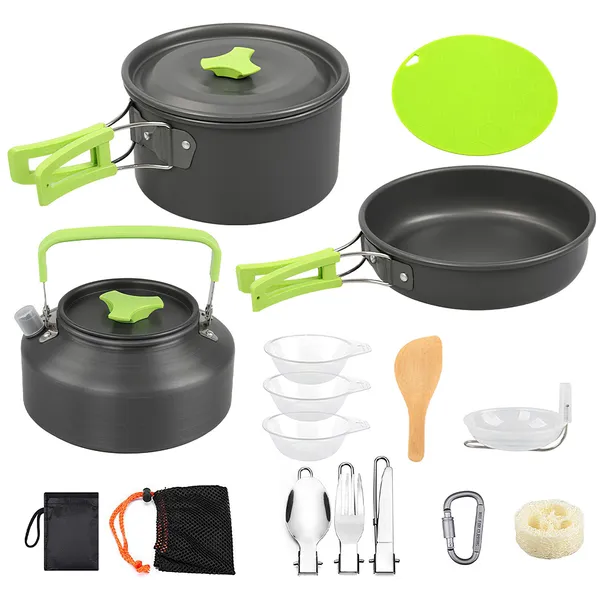 16pcs Camping Cooking Ware Set - Camping Cooking Kit recensione e prezzo