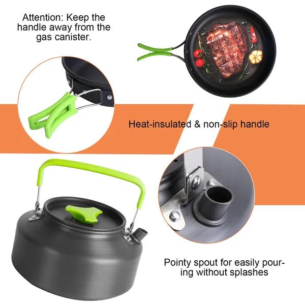 16pcs Camping Cooking Ware Set - Camping Cooking Kit recensione e prezzo